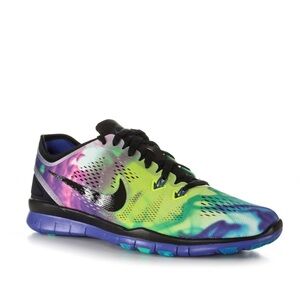 Nike Free 5.0 TR Tie Dye Multicolor Trainer Fitness Running Shoes Sneakers